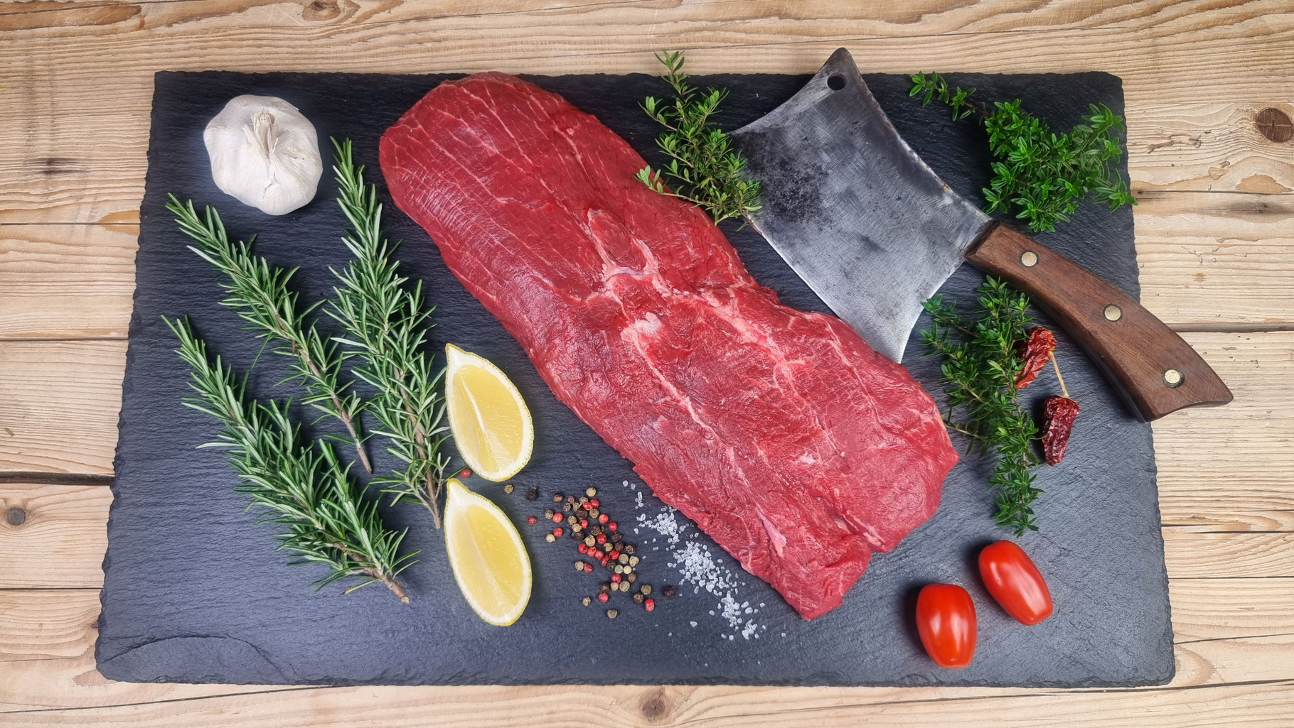 Flat iron Steak Metzgerei & Gastwirtschaft Schwarzfischer