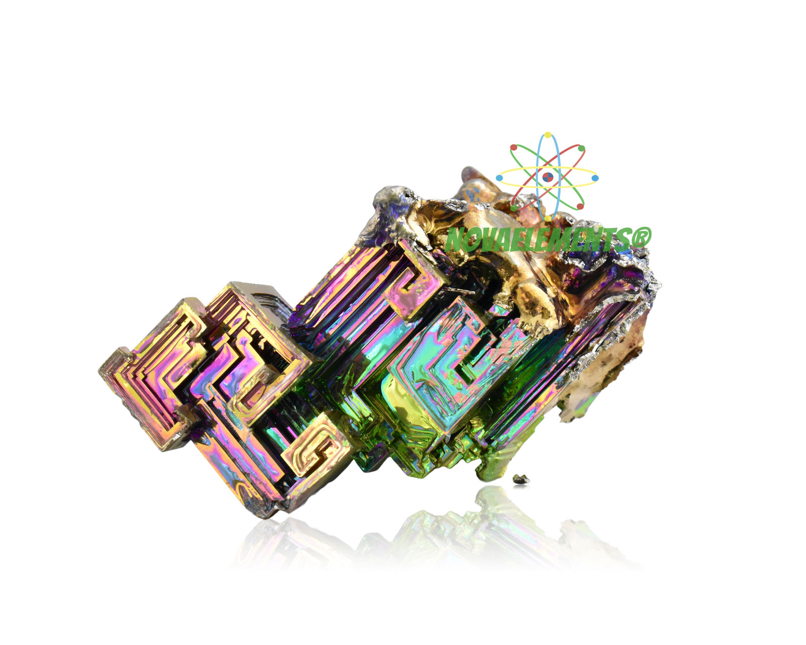 Bismuth Metal Pure Crystal for element collection  One Crystal in Labeled  50g 