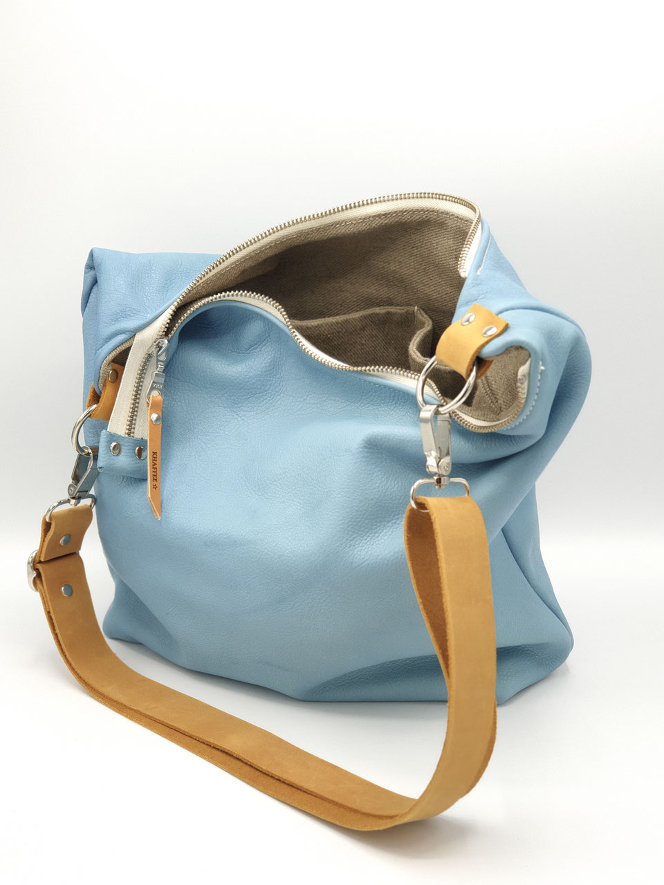 Tasche aus pflanzlich gegerbtem Ohne In