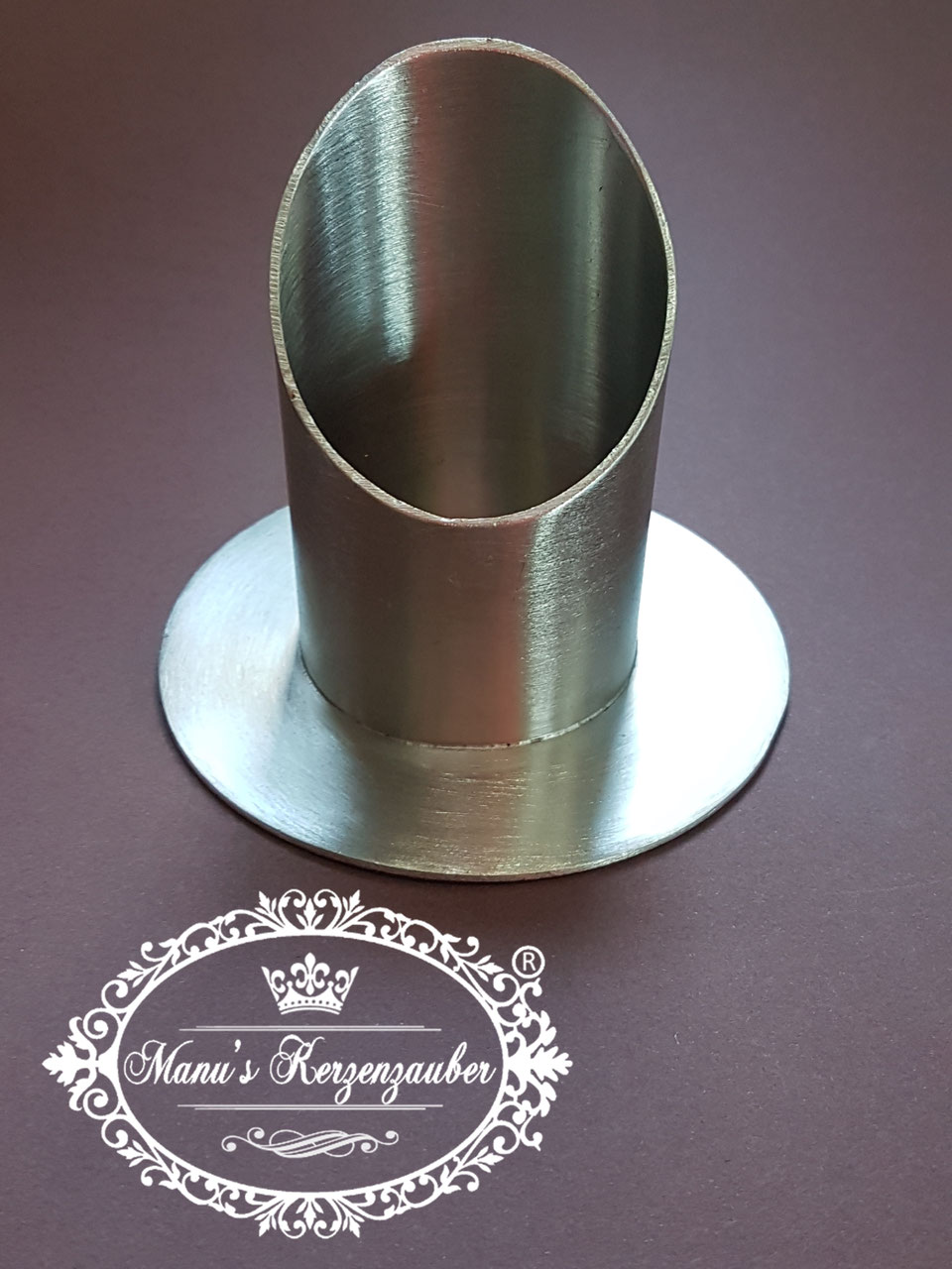 Kerzenständer Silber für Ø5-6cm Kerzen Taufkerze Kommunionkerze Hochzeitskerze 