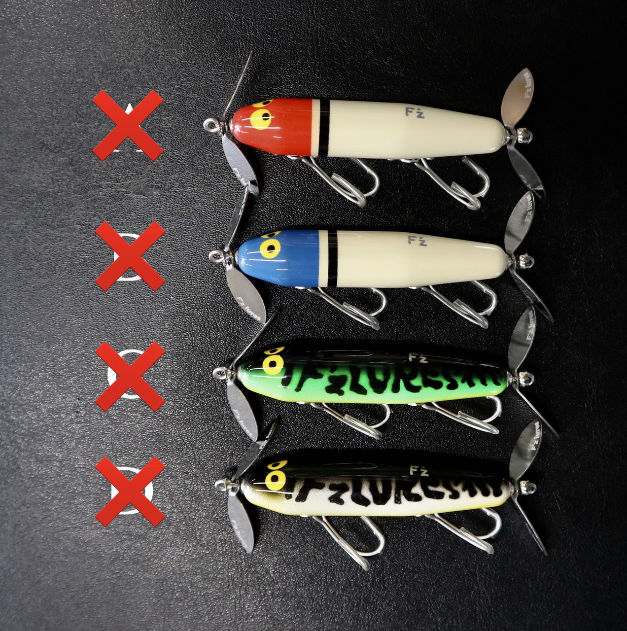 F'z lures - minority トップウォーターバスフィッシング F'z lures - minority トップウォーターバスフィッシング