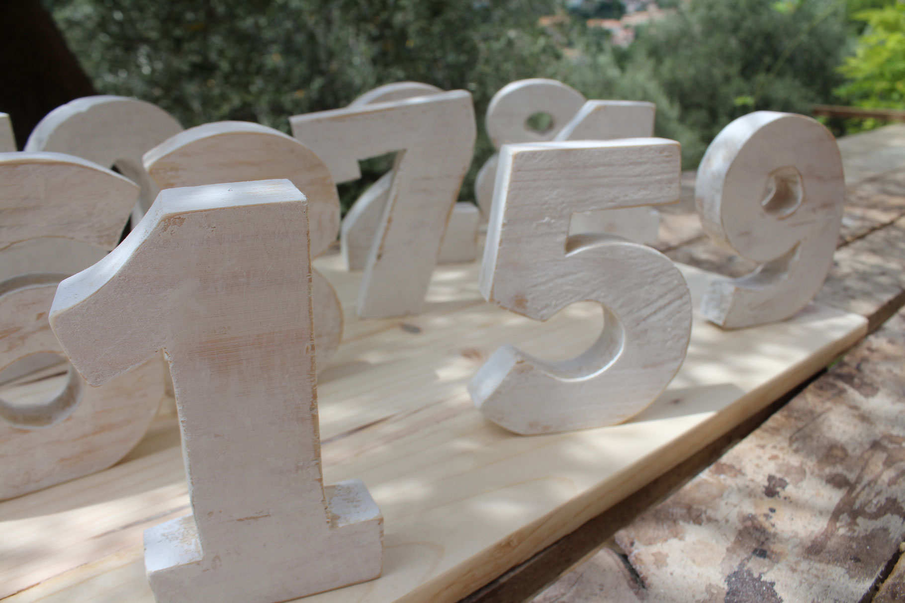 Numeros De Table Chiffres En Bois In The Wood For Love