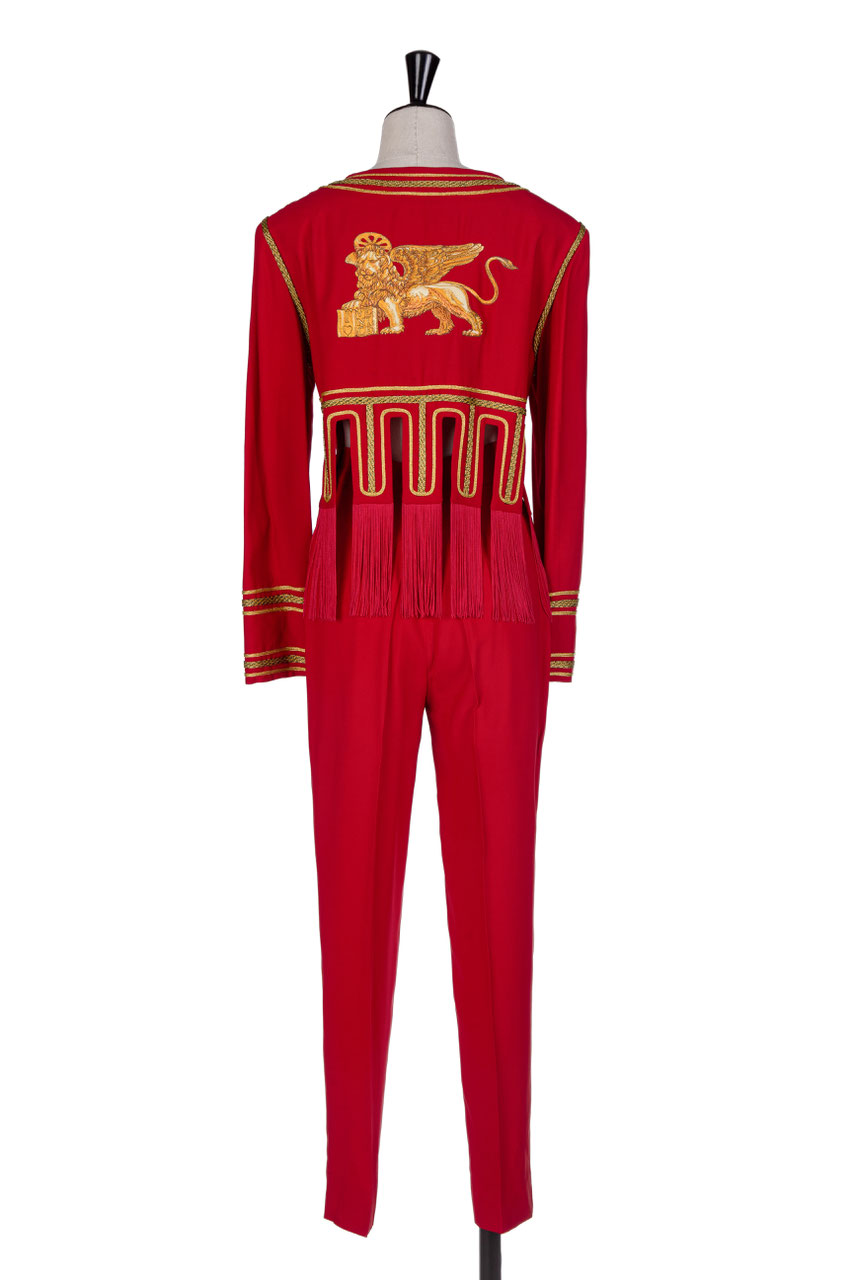MOSCHINO イタリア製 フリル デザイン ウール ジャケット N689