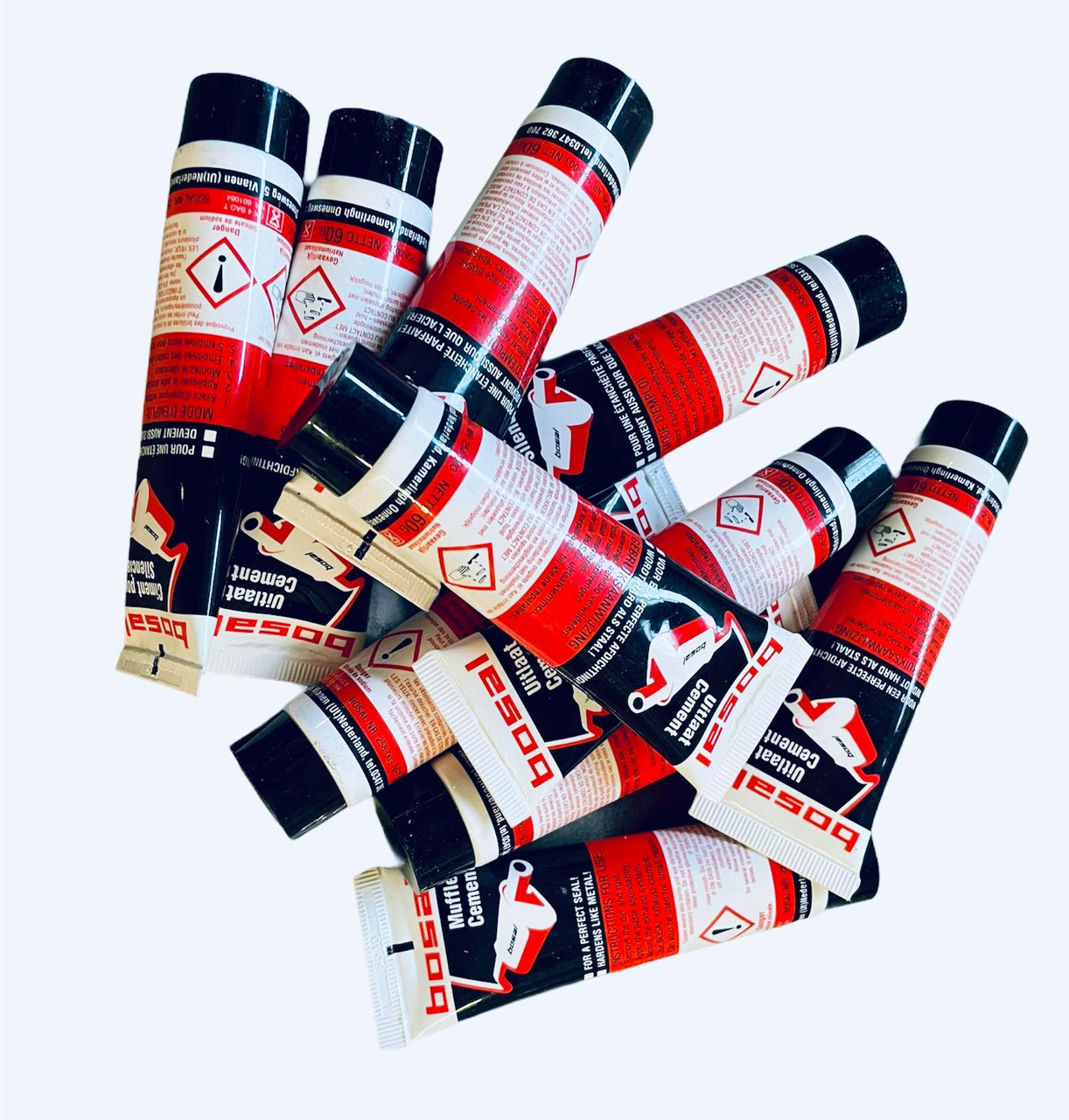 Bosal 258-501 Schalldämpfer Zement - 2x 590ml, Für Auspuff-Reparaturen