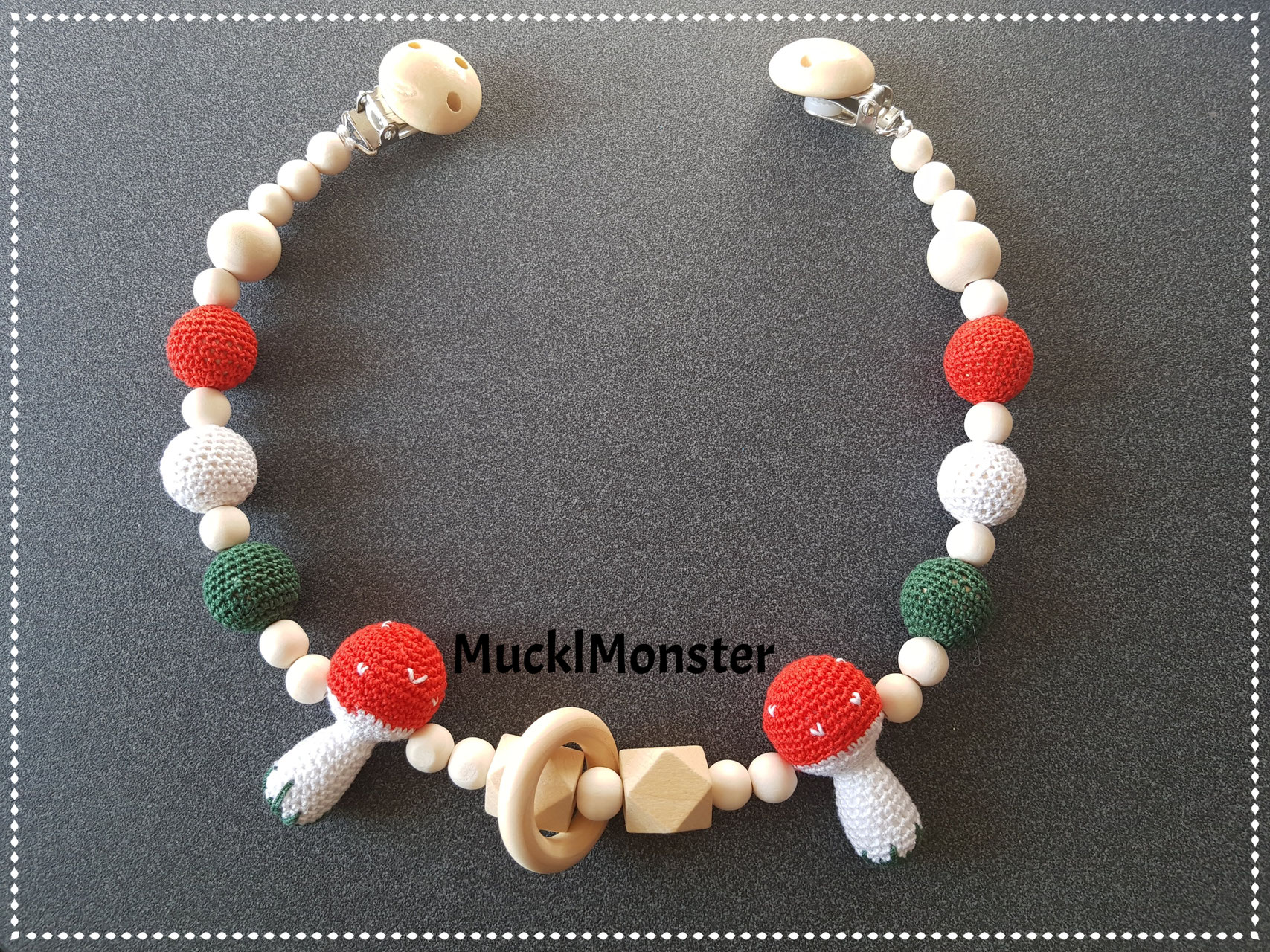 Schnuller/- Kinderwagenketten gehkelt - MucklMonsters Webseite