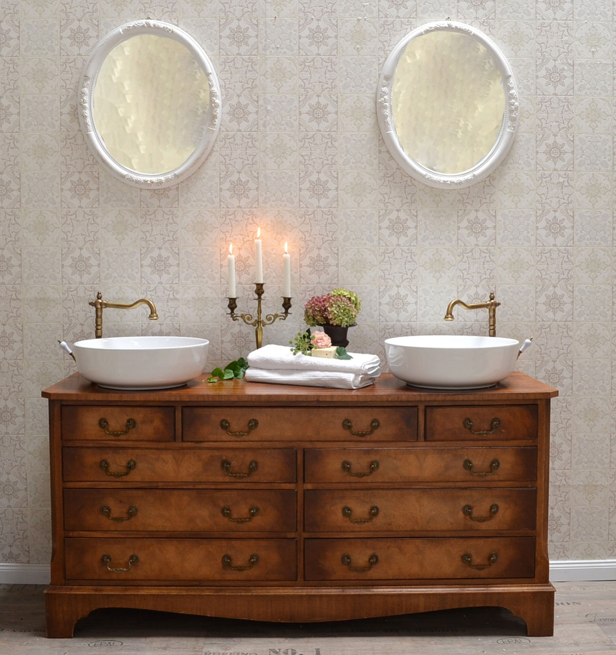 Doppelwaschtische - Land & Liebe Badmöbel Landhaus