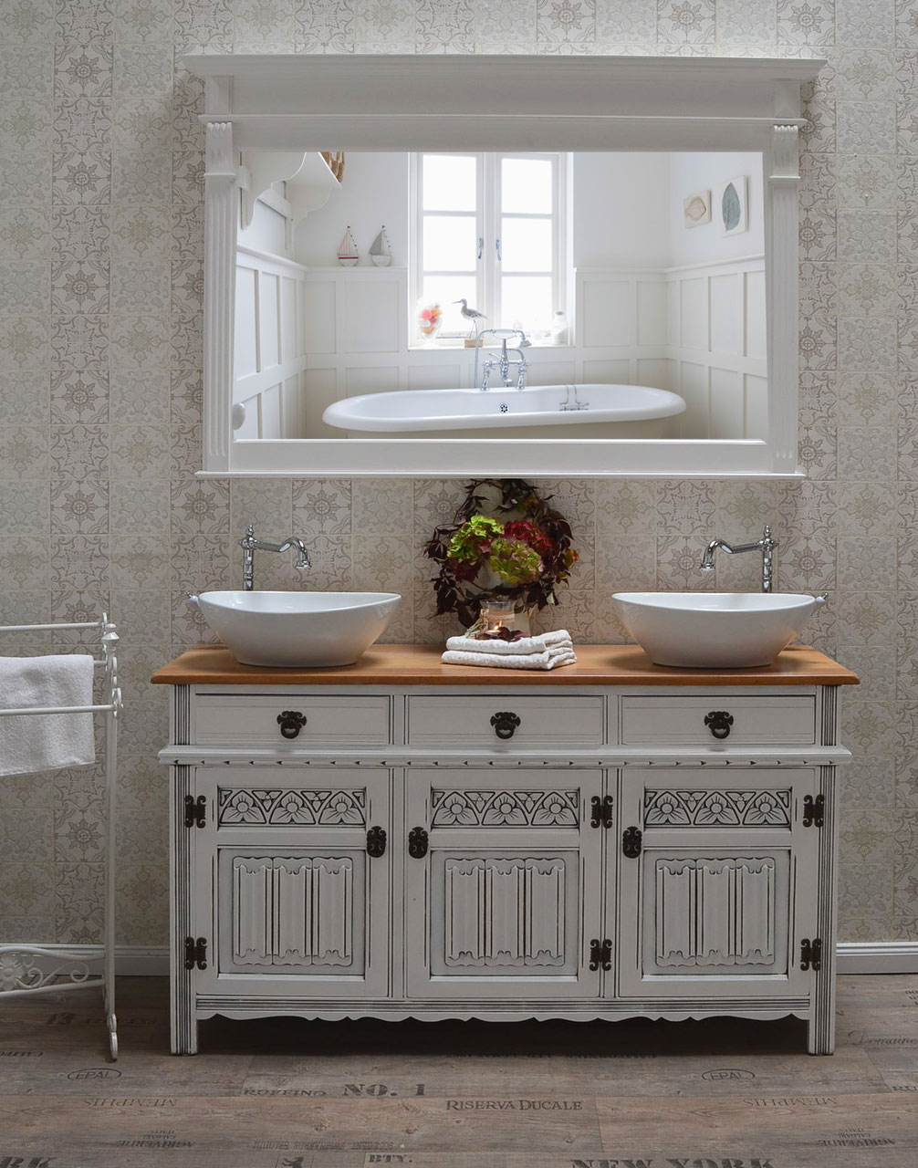 Doppelwaschtische - Land & Liebe Badmöbel Landhaus