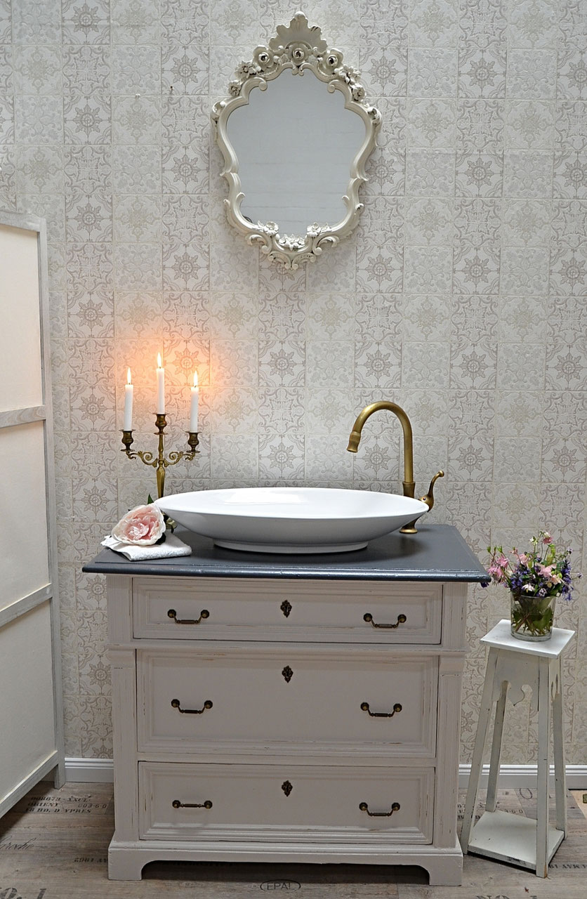 Nostalgische Waschtische - Land & Liebe Badmöbel Landhaus