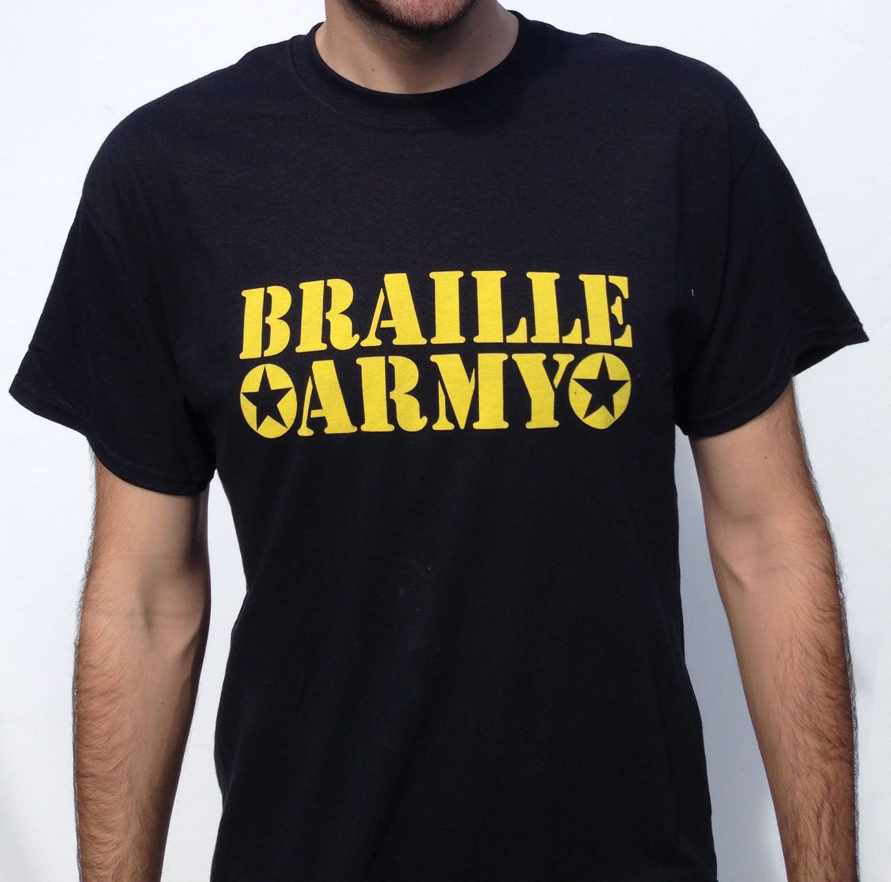 Braille Classic Braille Army TShirt VMS Distribution Revive, Force, Vamos, Shoe Goo,
