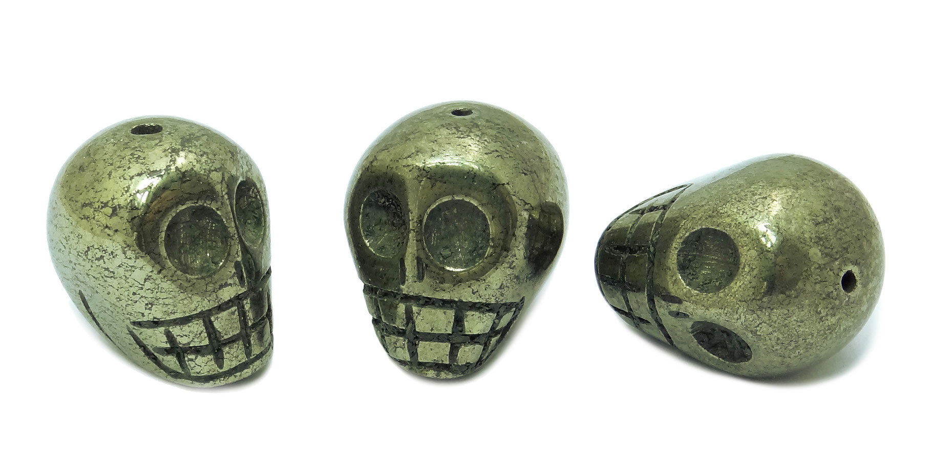 Totenkopf Kette Mala Marmor Designe "Top Qualität" Nepal Skull 115c 