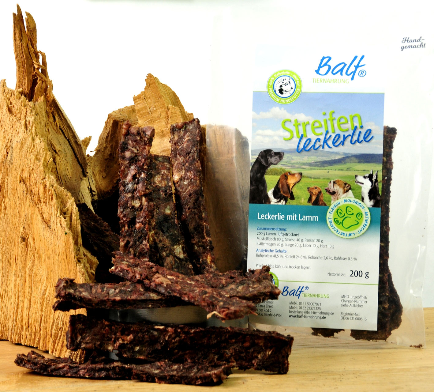 Balf Streifenleckerlie Lamm 200g Shopping Dog Wod By Katha Klos