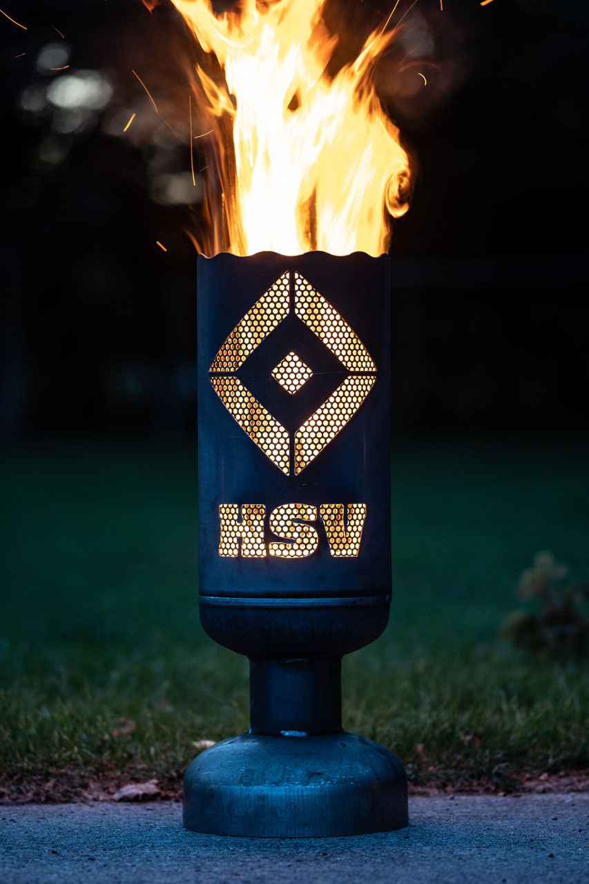 feuerkorb hsv feuertonnen fackeln klopapierfackeln metallkunst und schones fur den garten kaufen bei inselfeuer kunstmarkt
