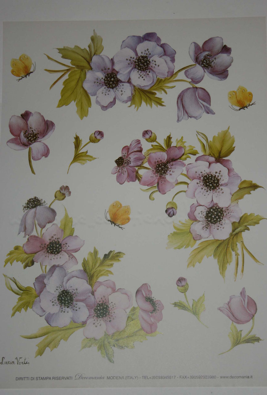 11 fogli di CARTA PER DECOUPAGE CLASSICA DECOMANIA 35X50