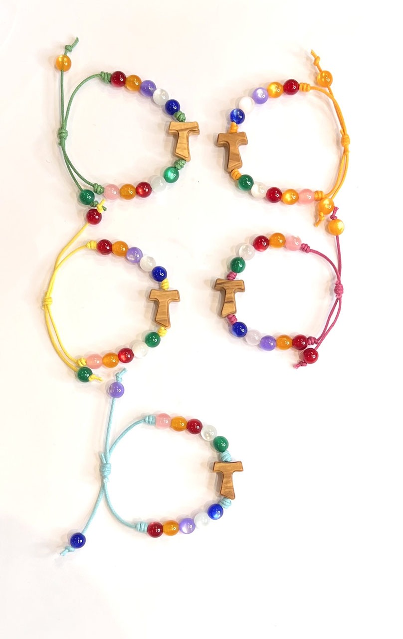 Halukakah 5 Bracciali Con Croce Di Gesù In Silicone - Regali Cattolici Per Donna, Ragazza E Bambina - Taglie S M L