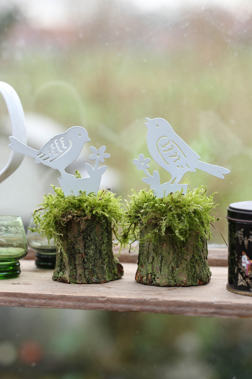 Deko in Weiss & Schwarz Elfen, Blumen & Mehr Der Kräuterzwerg