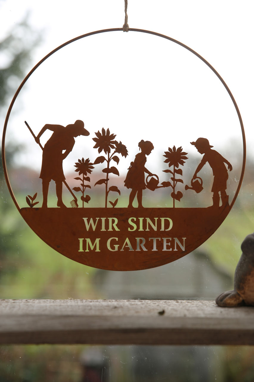 DekoRinge Der Kräuterzwerg mit Dekorationen für Haus