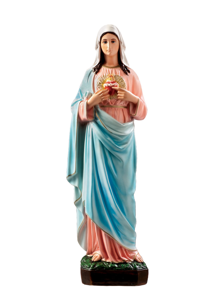 Immaculate Heart of Mary resin statue - Religious statues
