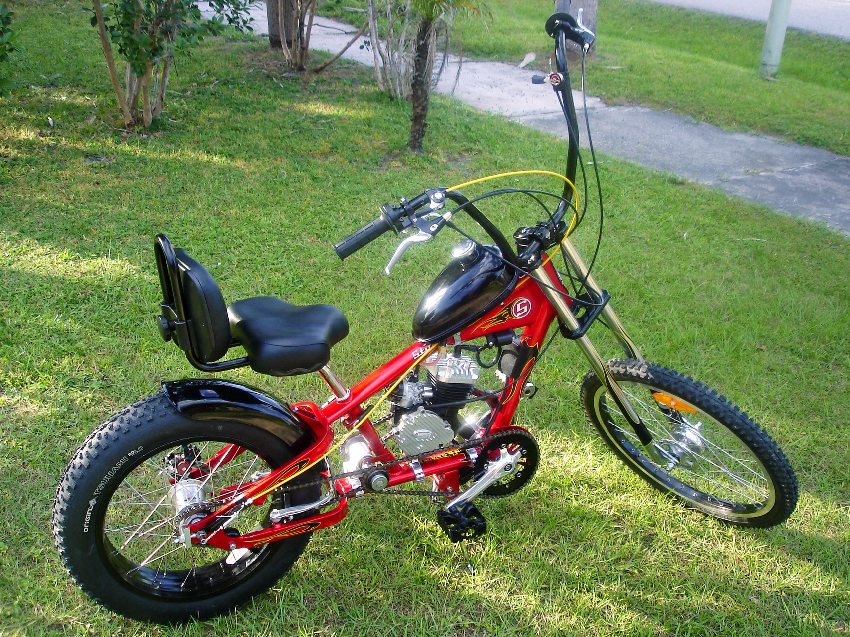 Stingray chopper bike seat clearance