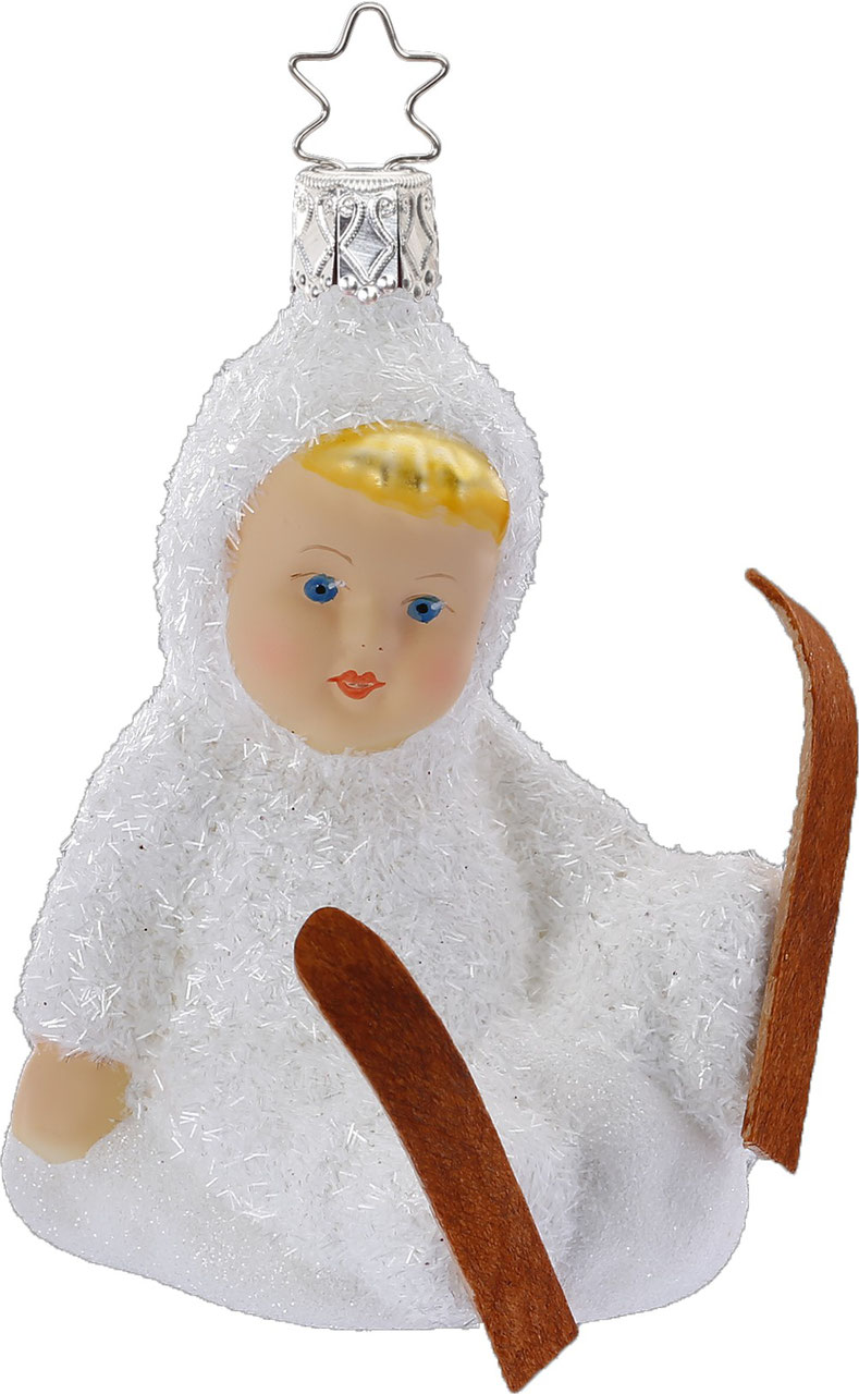 Inge Glas Christbaumschmuck Schneekind Auf dem Schlitten Inge Glas Christbaumschmuck Schneekind Auf dem Schlitten