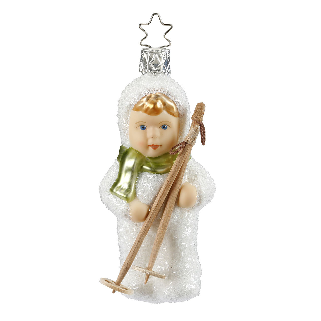 Inge Glas Christbaumschmuck Schneekind Auf dem Schlitten Inge Glas Christbaumschmuck Schneekind Auf dem Schlitten
