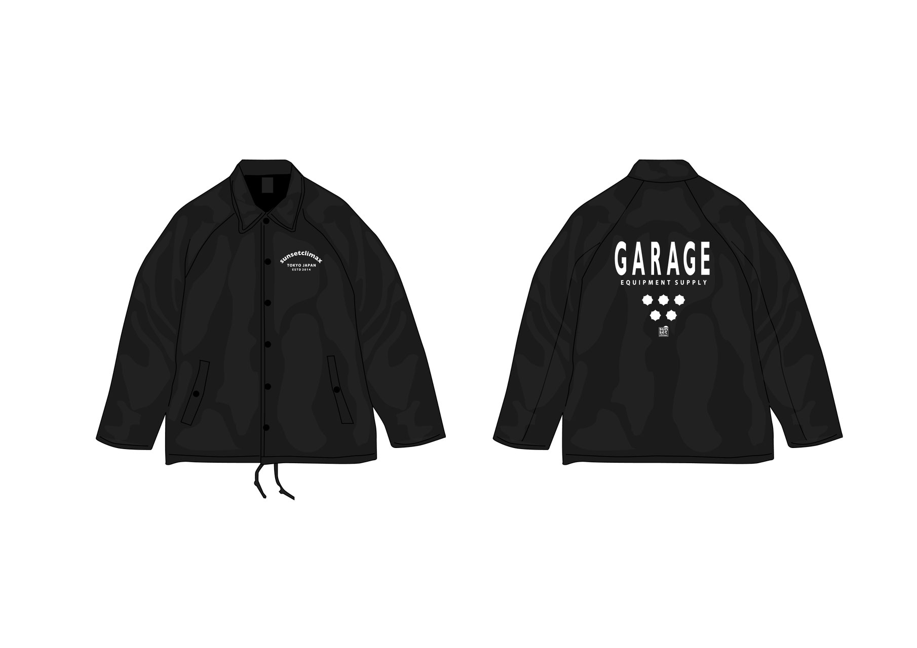 SCENE-6 Coach Jacket - sunsetclimax online shop