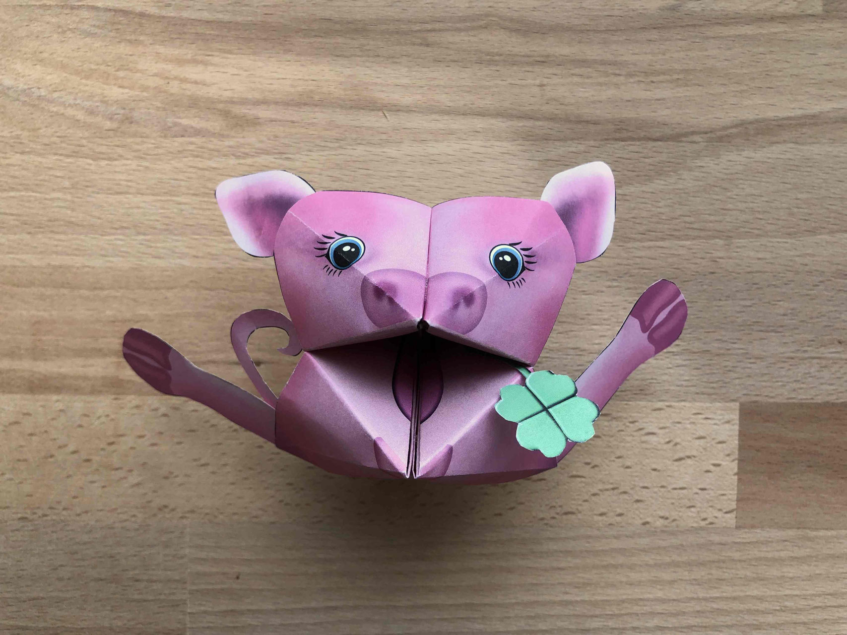 "Himmel und Hölle Bauernhof" Spieltier Tier Origami Huhn Ziege Kuh Pferd Schwein falten Wald HSU