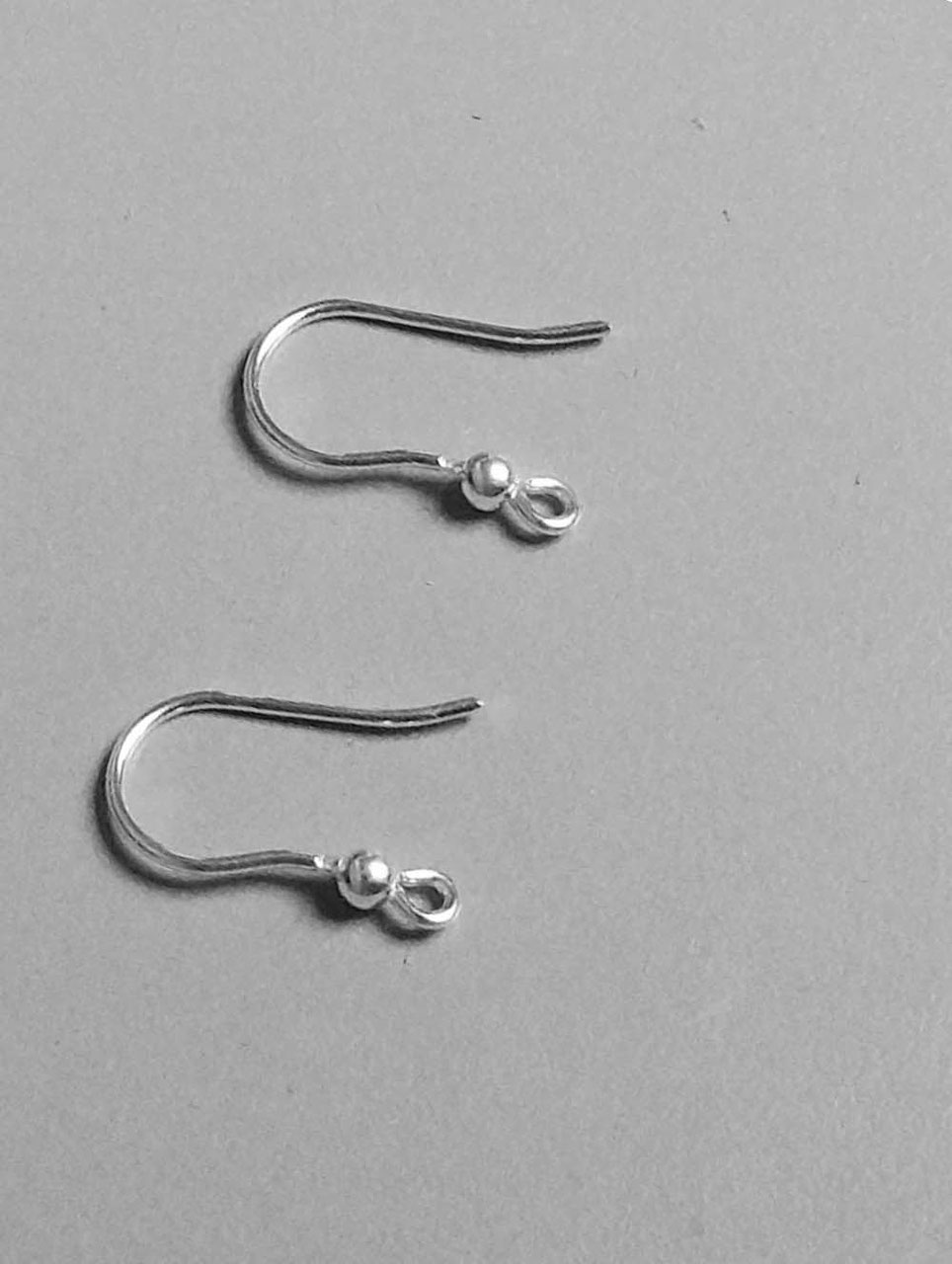 Une paire crochets pour boucles d/'oreilles argent massif 925 dormeuses pendante