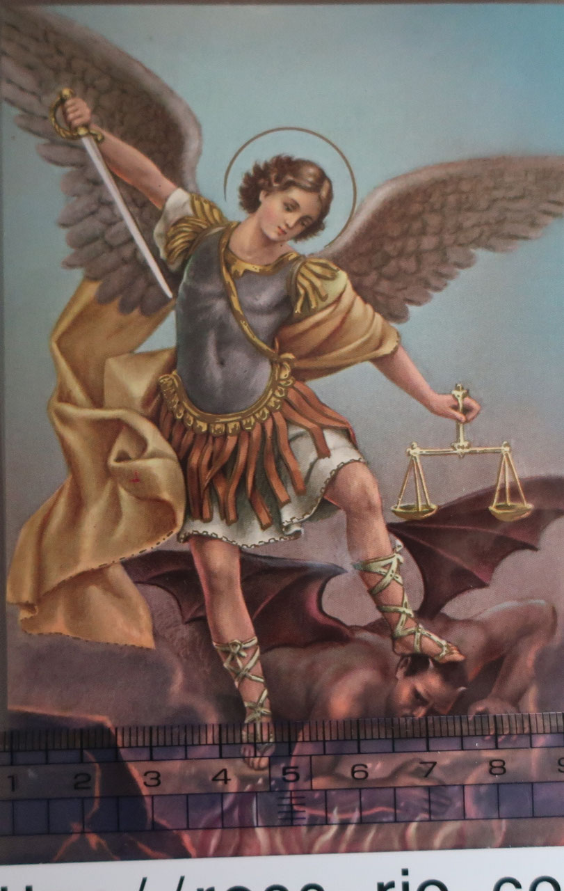 大天使ミカエル 四大天使 大天使ミカエルの剣 メダイ 聖品 カトリック 聖人-