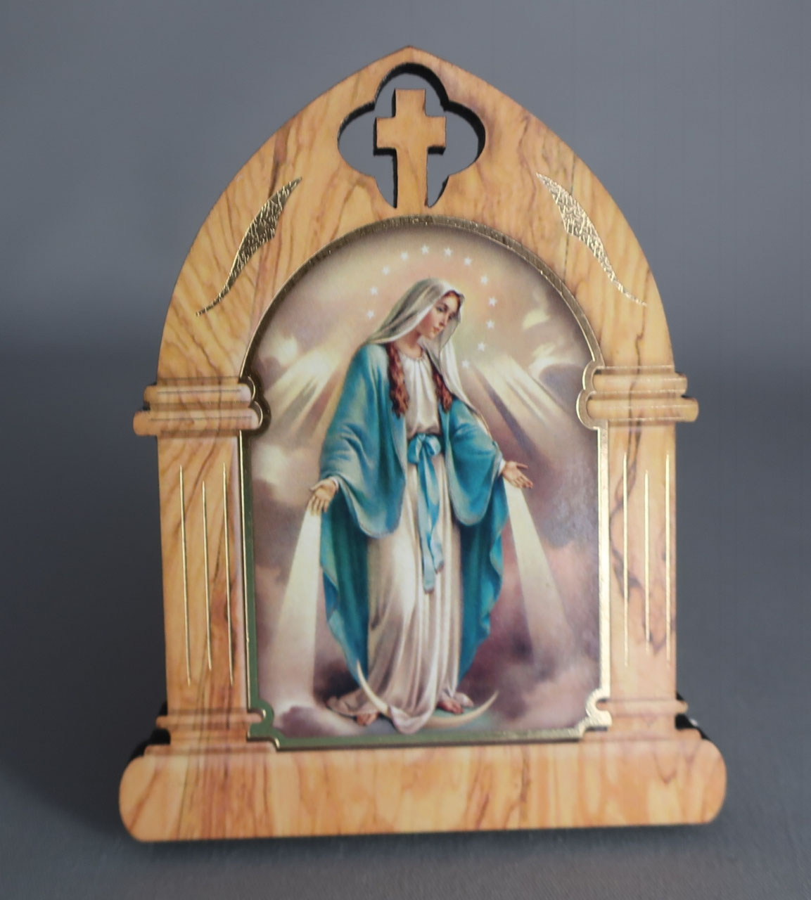 無原罪の聖母 ご絵 教会 イエス 聖母マリア 守護 聖人 祈りカード