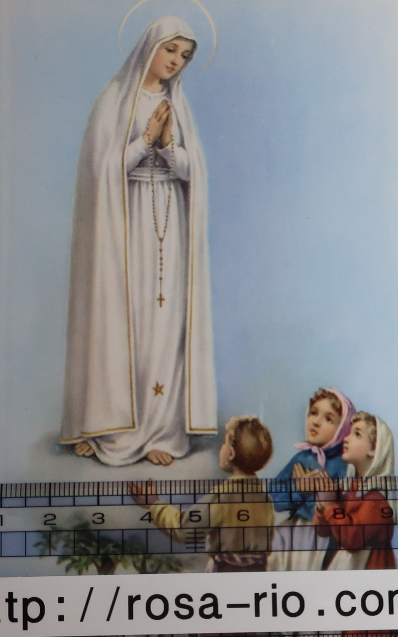 ファティマの聖母 ご絵 教会 イエス 聖母マリア 守護 聖人 祈りカード