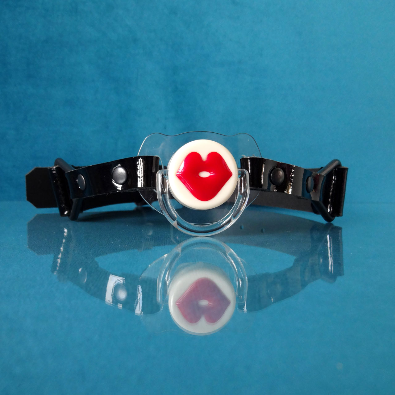 Black Kiss Black Pacifier Gag