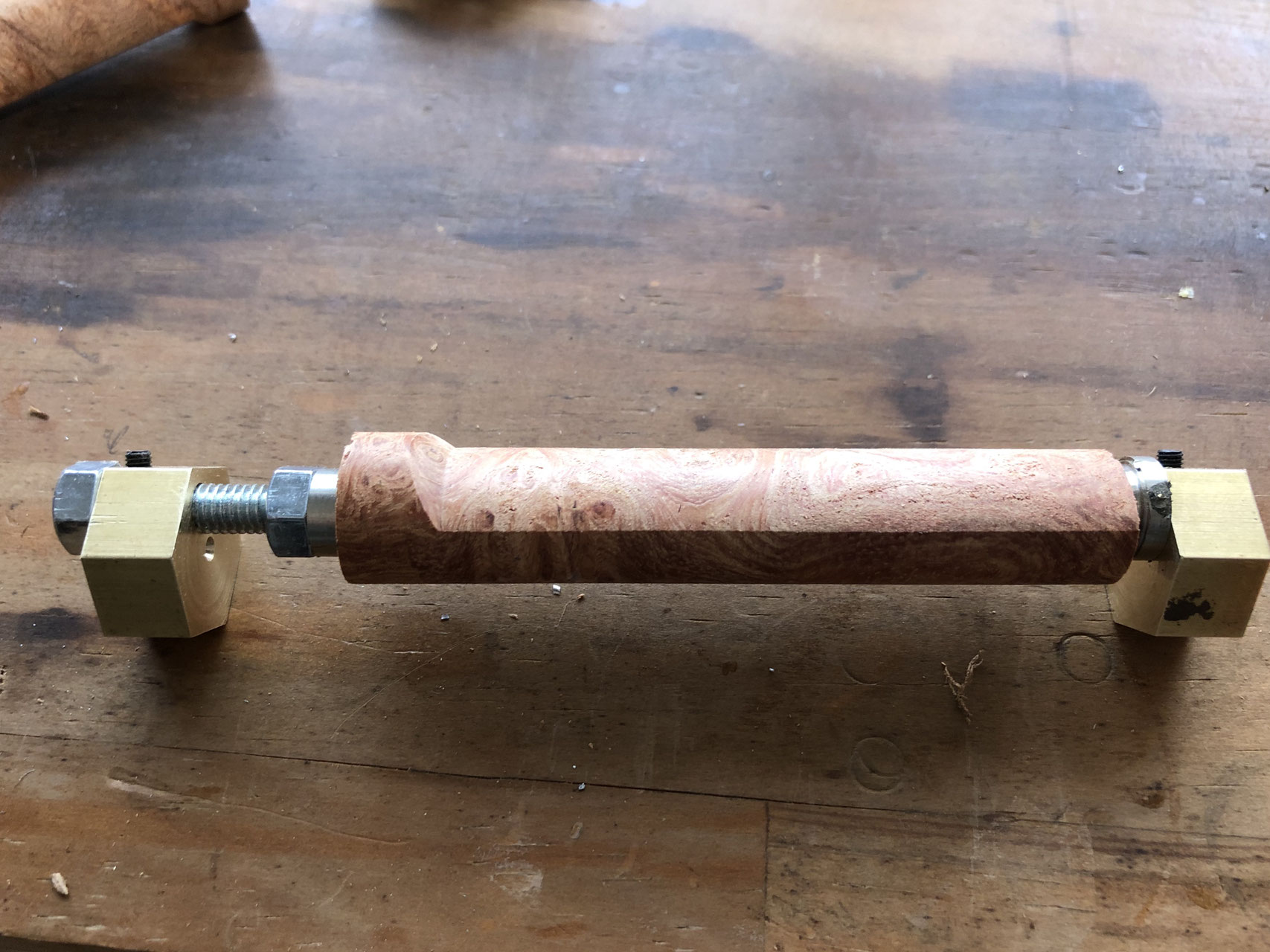 木製リール　自作(落とし込み) 花梨の瘤　aoriikaさん注文品 木製リール 自作(落とし込み) 花梨の瘤 aoriikaさん注文品 木製