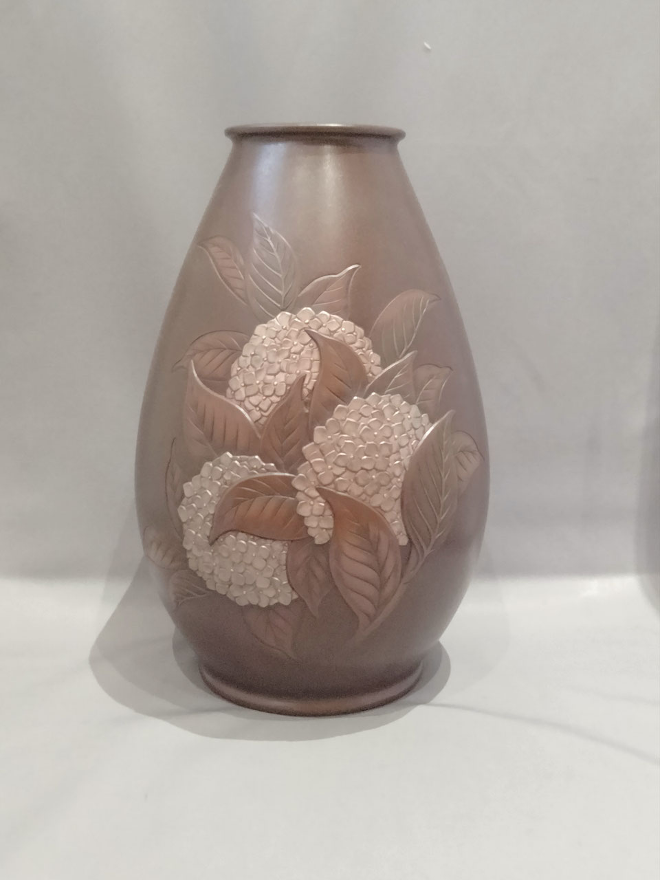 象嵌銅器花生22cm22cm 象嵌銅器花生22cm22cm