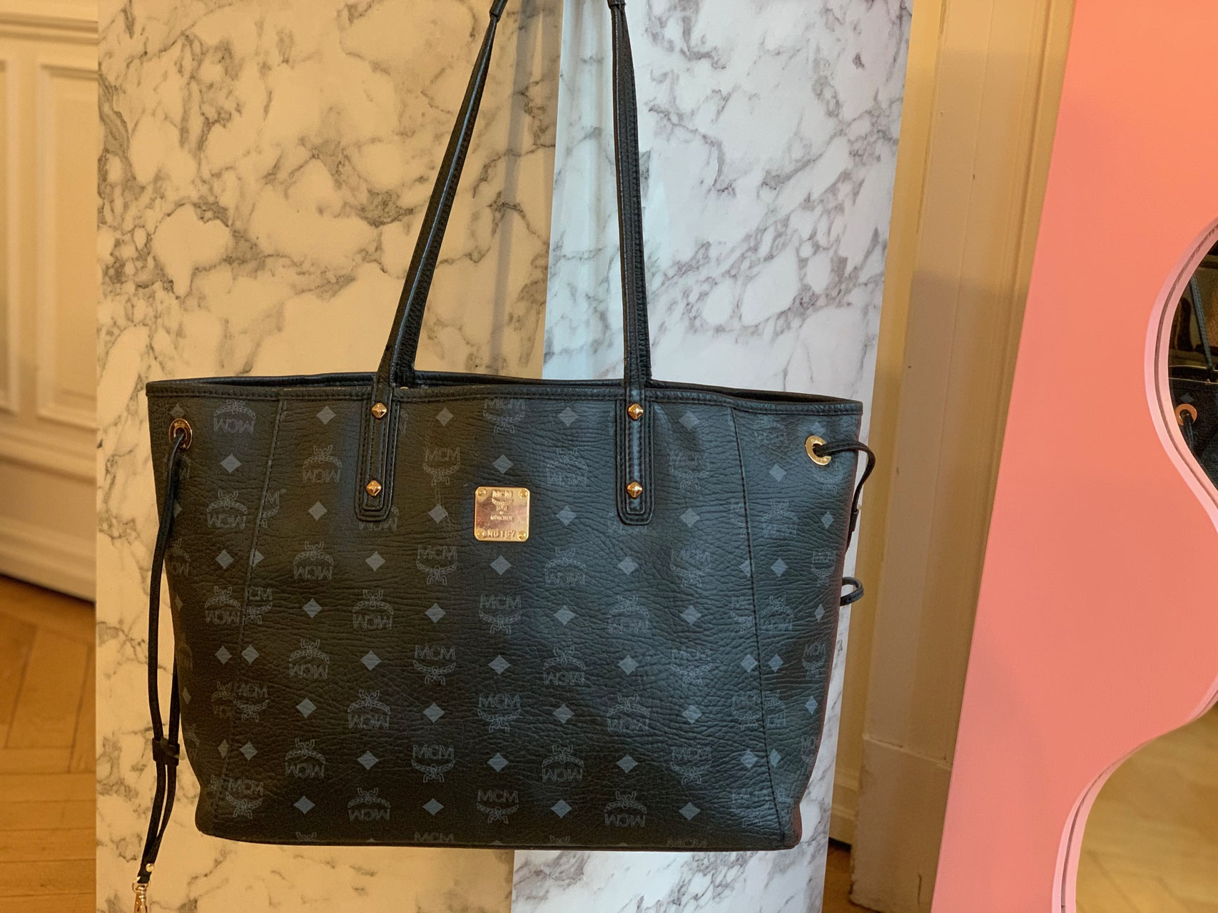 Mcm Tasche Von Innen MCM Tasche Liz Project Shopper Visetos Schwarz