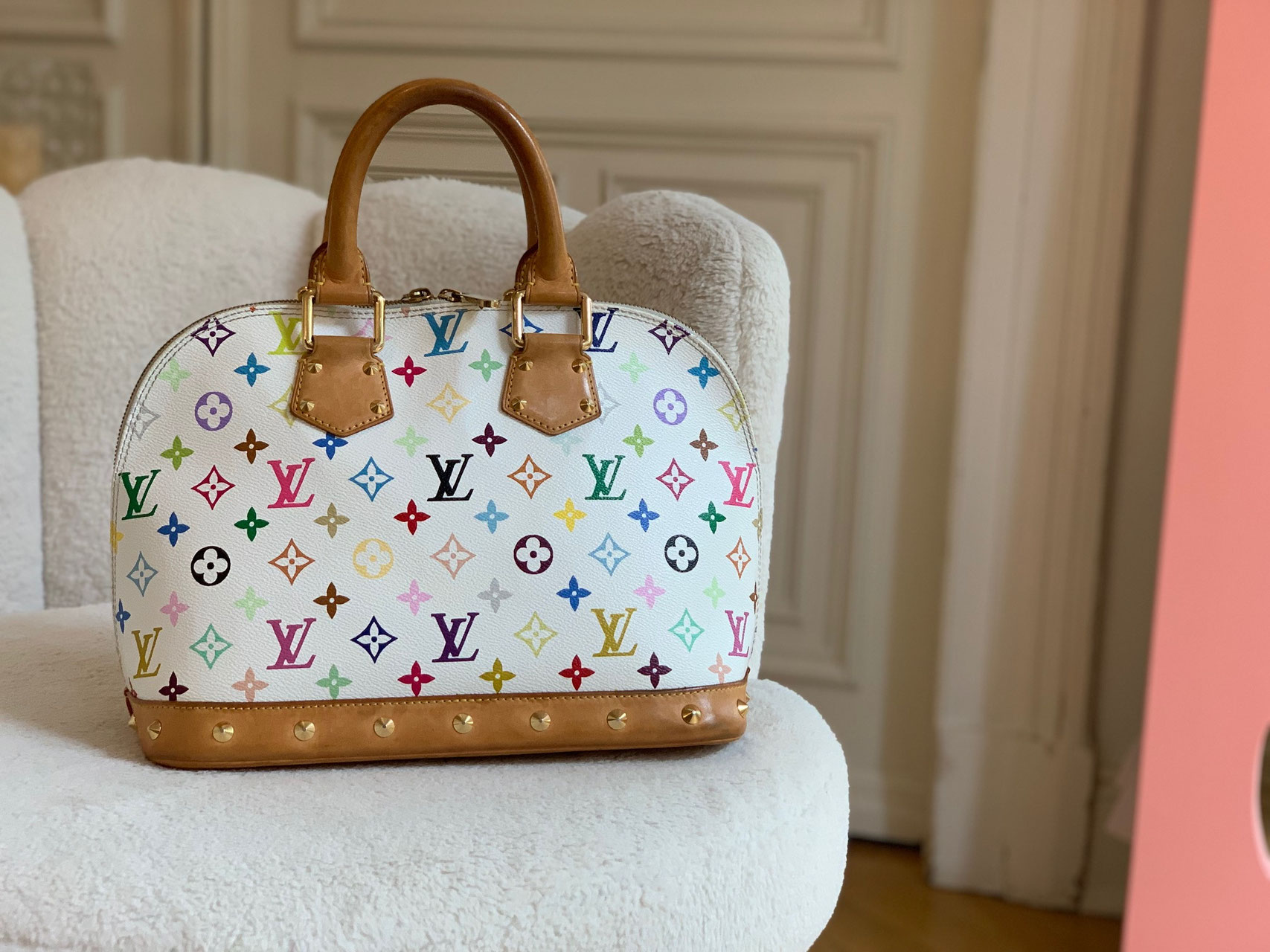 Speedy Louis Vuitton Kleine Tasche Bunt Louis Vuitton Kleine