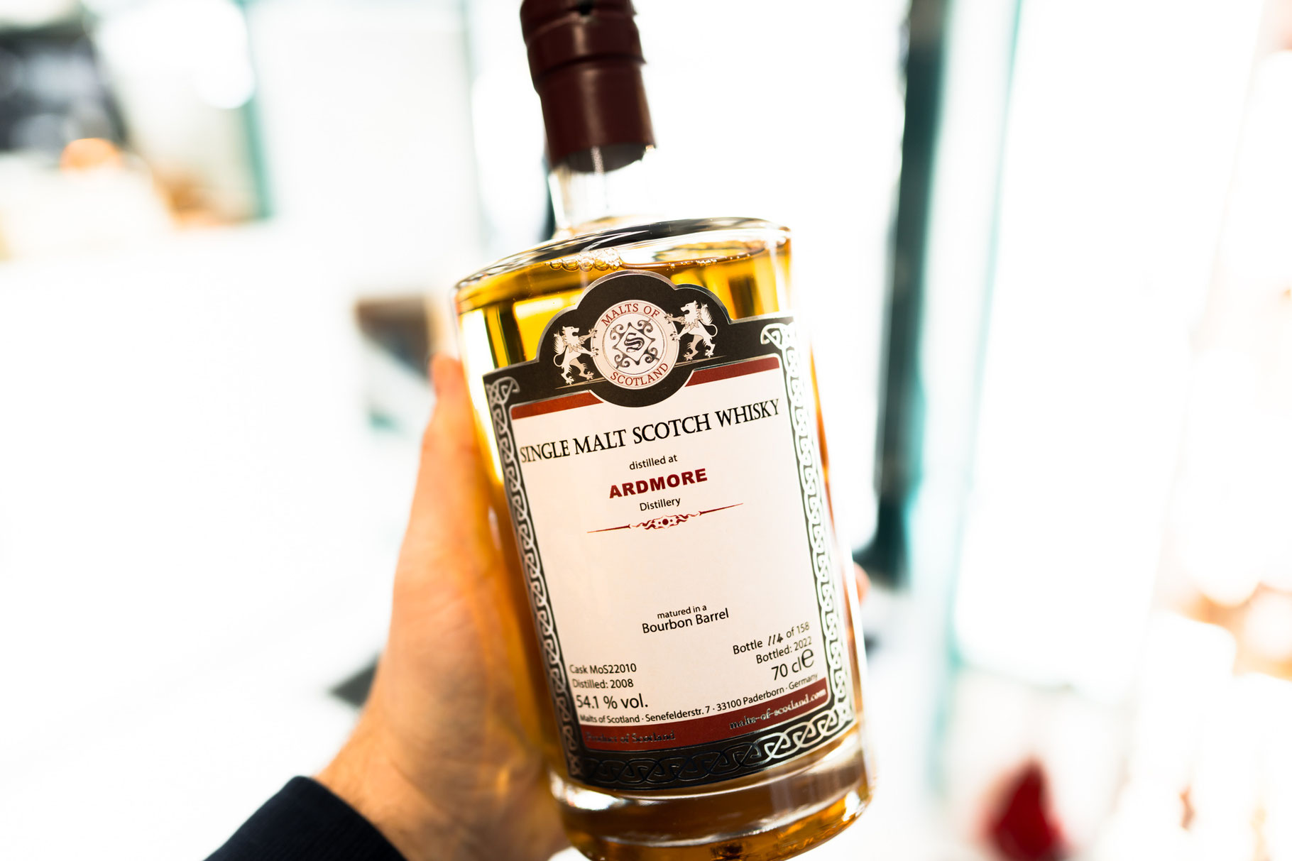 Ardmore · 2008 · Bourbon Barrel · Malts of Scotland whiskyleaksulm