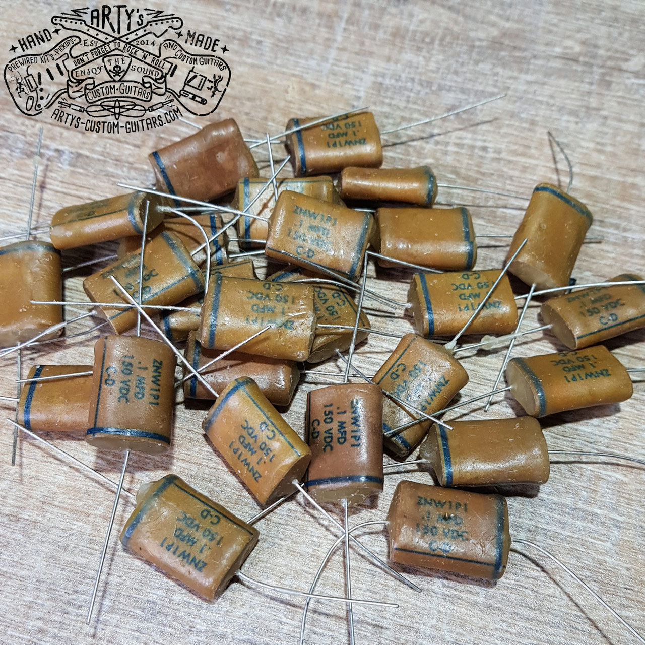 GUITAR TONE CAPACITOR PHONEBOOK 0.1 uf ZNW1P1 Arty's Custom Guitars