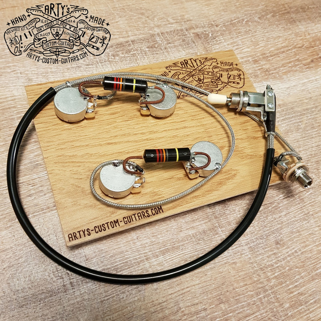 PREWIRED KIT Gibson ES-175 und ES-295 - Arty's Custom Guitars 1967 gibson sg wiring harness 