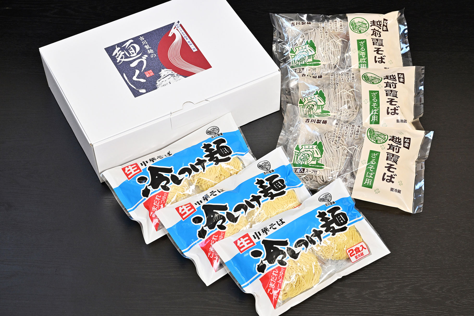 麺づくし「冷やしつけ麺・越前そばセット」 - 坂井市丸岡 吉川製麺
