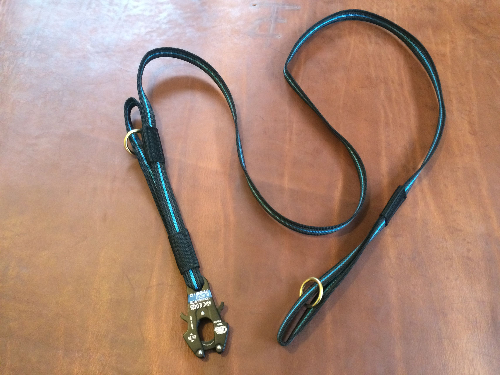 Tactical dog lead with frog K9 PROFI / PRIDE