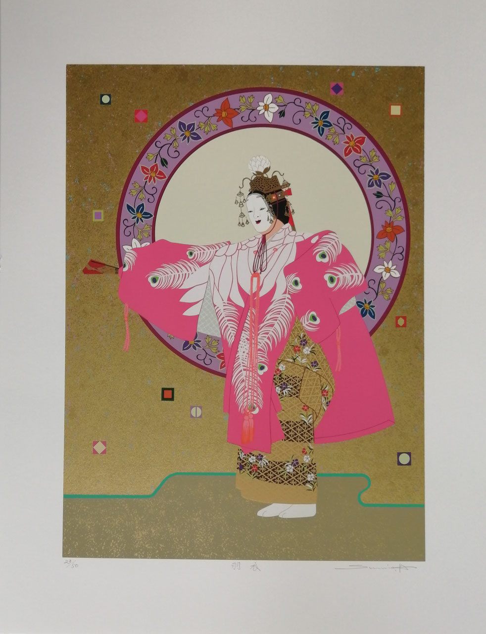 イシヤママリオのシルクスクリーンのミニ版画