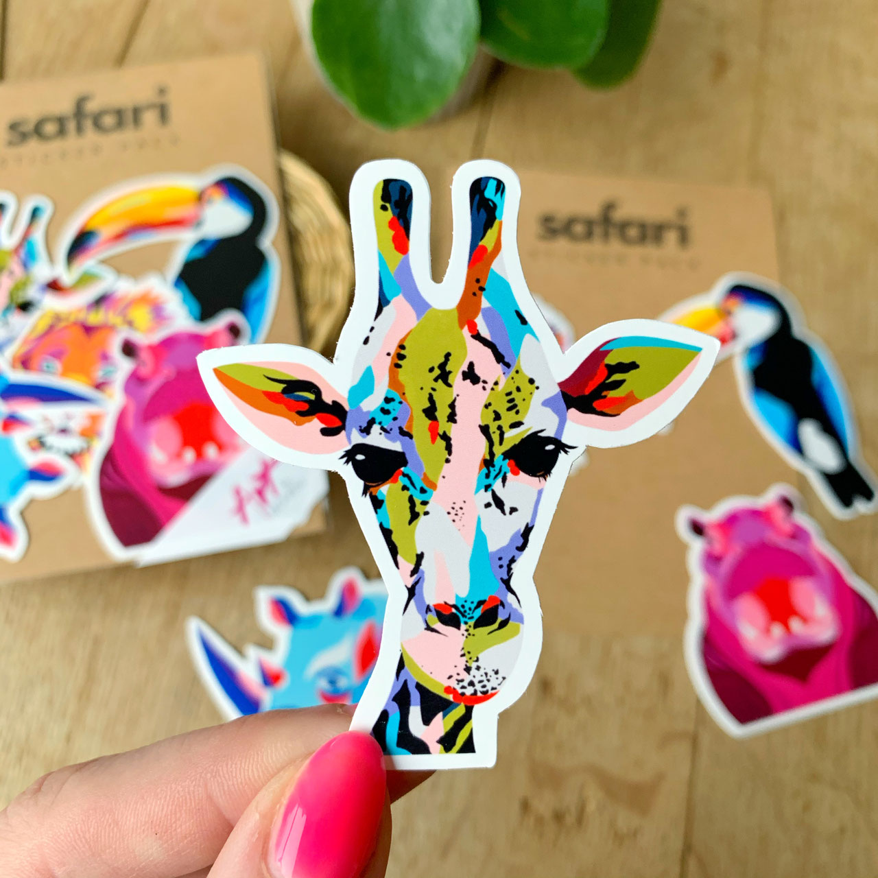 Safari Sticker Pack Art by Monrau