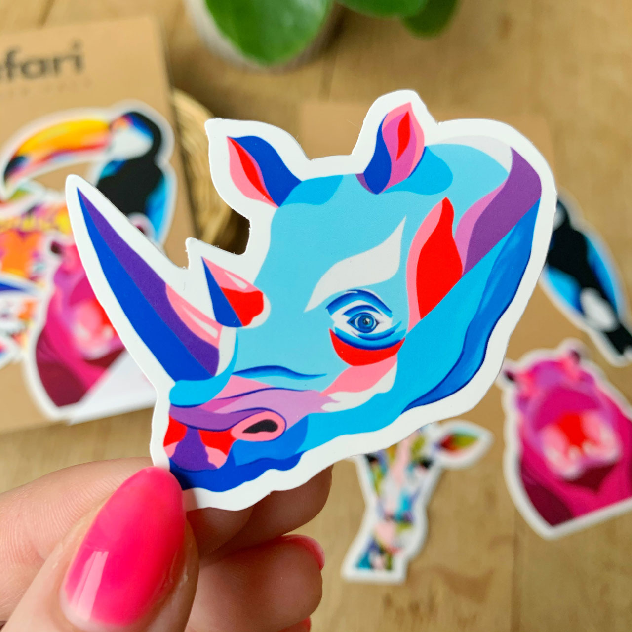 Safari Sticker Pack Art by Monrau