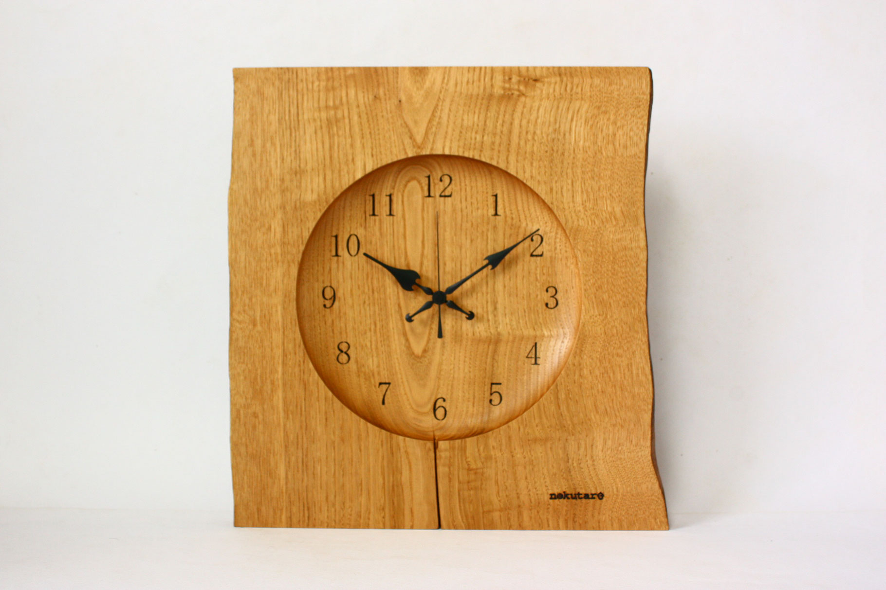 壁掛け時計（耳付き：大） - 飛騨新伝統工芸 ノクターレ