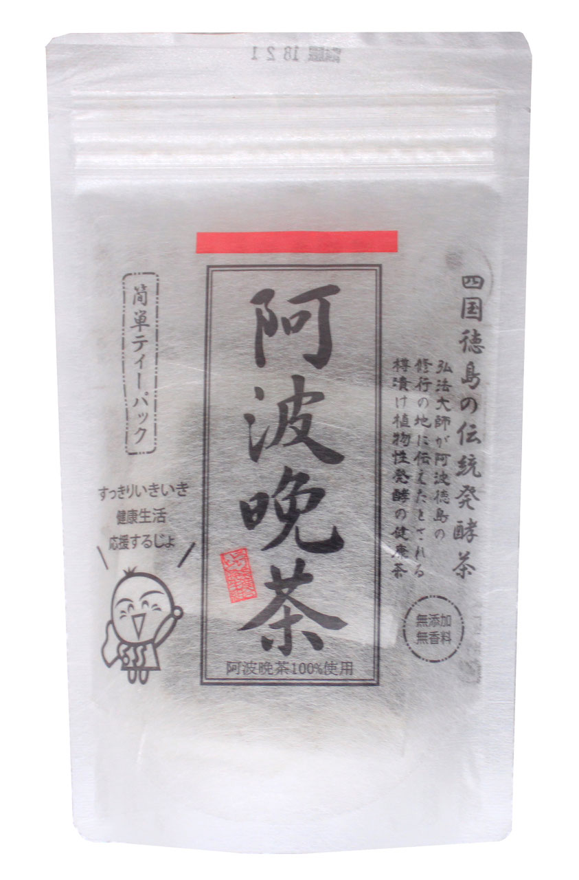 商品名：伝統樽漬け発酵茶 阿波晩茶100％ティーパック12P