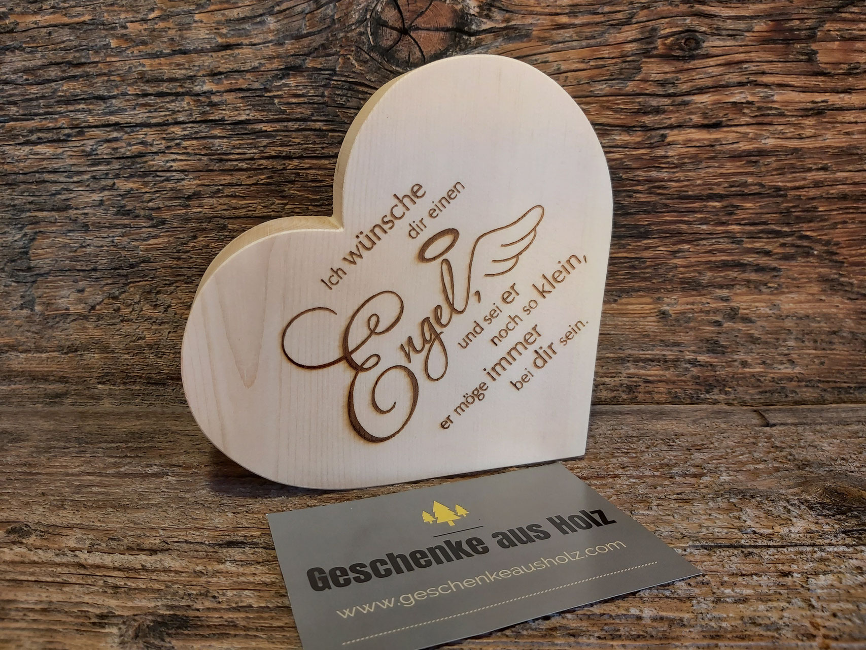 Herzen Geschenke aus Holz