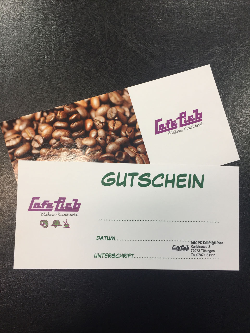 Gutschein Shop Cafe Lieb Tubingen Backerei Konditorei