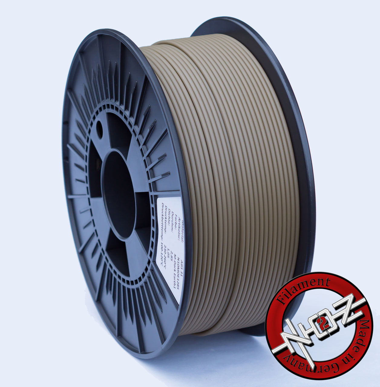 ABS Filament MDark Earth 1 N2Oz Paintball