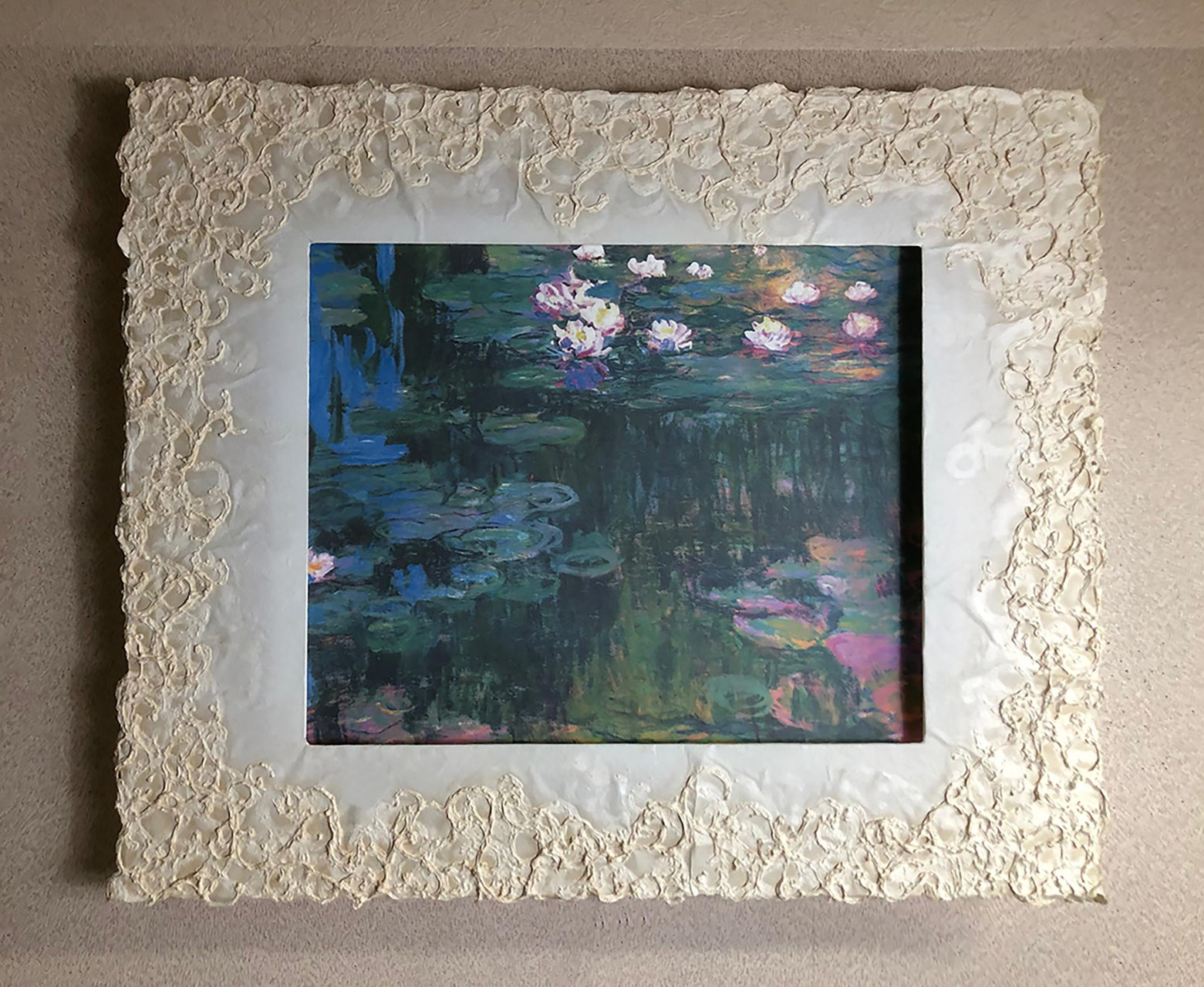モネ 絵画 販売 睡蓮I 特注和紙 - 越前和紙フレームとインテリア モネ 絵画 販売 睡蓮I 特注和紙 - 越前和紙フレームとインテリア