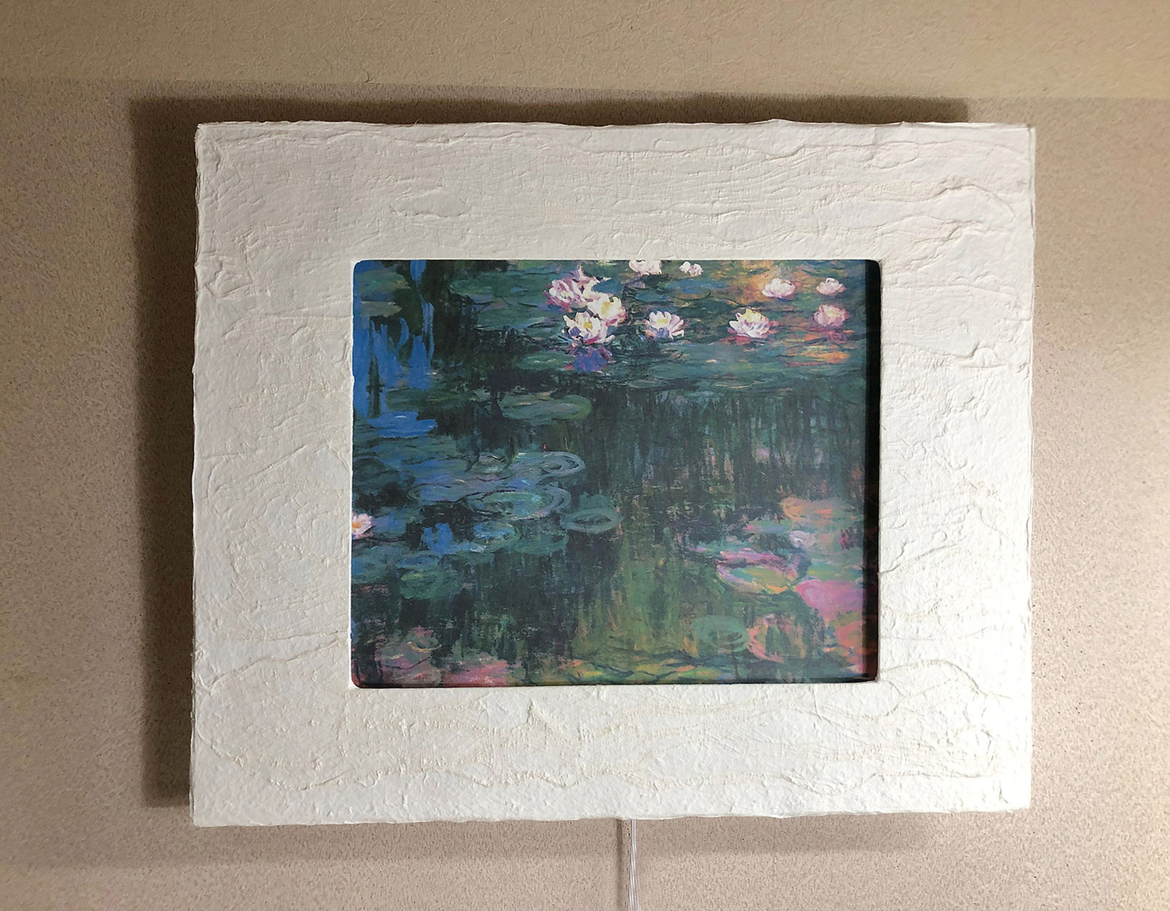 モネ 絵画 販売 睡蓮I - 越前和紙フレームとインテリア絵画の